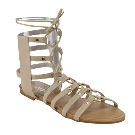 Shop Anna Roman 1 Flat Gladiator Sandals Free Shipping On Orders Over