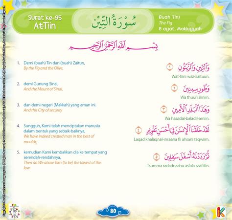 Kedua, tema iman dan amal serta balasannya. Surat At Tin Turun Setelah Surat - Lina Pdf
