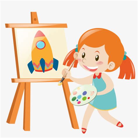 Girl Painting Clipart 8 Clipart Station