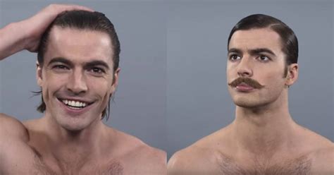 Watch 100 Years Of Male Beauty Trends In Under Two Minutes