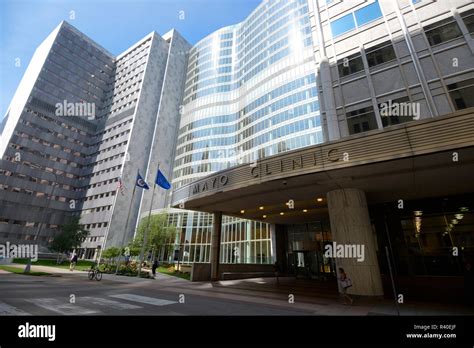 Main Headquarters Of The Mayo Clinic In Rochester Minnesota Stock