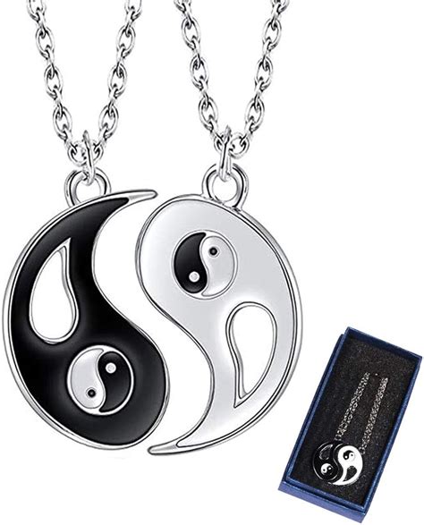 Zoneyan Ying Yang Kette Freundschaftsketten Jewelry Puzzle Anh Nger Im