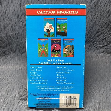 Goofy Gophers Cartoon Classics Mac And Tosh And Friends Animated Vhs 1990