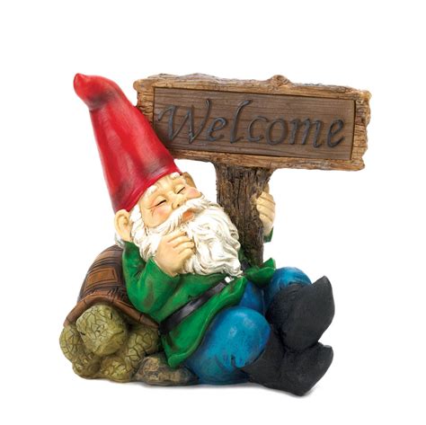 Sold and shipped by sunnydaze décor. Welcome Gnome Solar Statue Wholesale at Koehler Home Decor