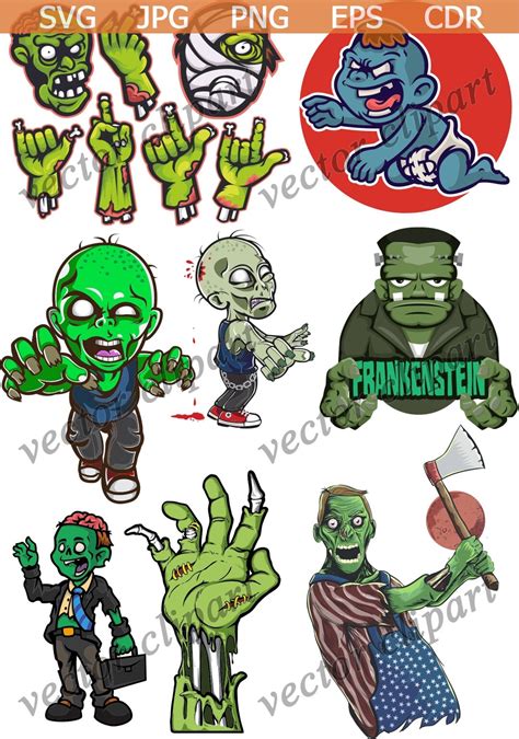 Zombies Svg Zombies Clipart Zombies Svg Cut Zombies Vector Etsy