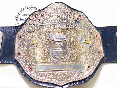Wwe Big Gold World Heavyweight Wrestling Championship Belt 4mm Zinc