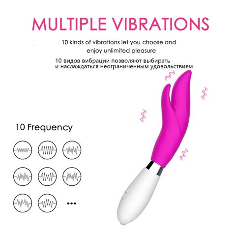 Sex Toys 10 Frequencies Rabbit Dildo Vibrators Clitoris G Spot