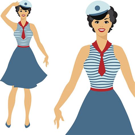 Pin Up Sailor Girl Silhouettes Stock Photos Pictures And Royalty Free