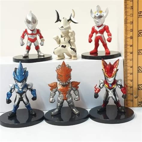 Jual Action Figure Ultraman Set Isi 6 Seri C Mainan Miniatur Topper