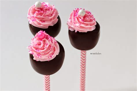 Frosting Topped Cupcake Cake Pops Pint Sized Baker