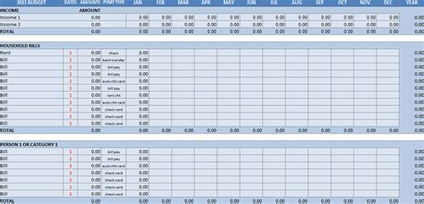 Household Budget Spreadsheet Archives My Excel Templates