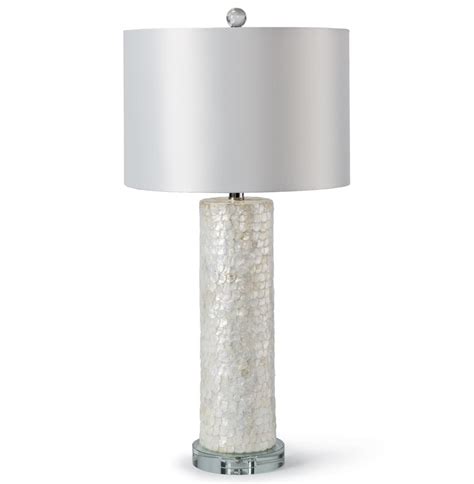 Capiz shell chips is our main natural components for making our unique and finest design creation for export of wholesale philippine handmade products like home decoration. Sapelo Coastal Beach Ivory Capiz Shell Table Lamp | Kathy ...
