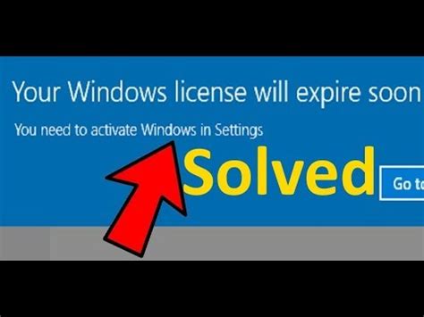 Fix Windows Your Windows License Will Expire Soon YouTube