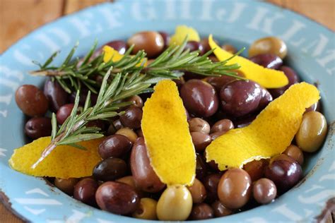 Mixed Olives With Orange And Rosemary Recipe Maggie Beer