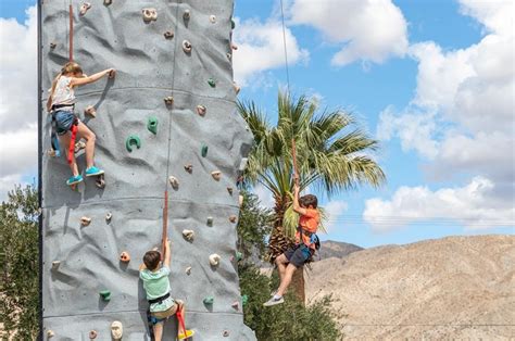 Rock Climbing Wall Seasonal Event At The Palm Springs Joshua Tree