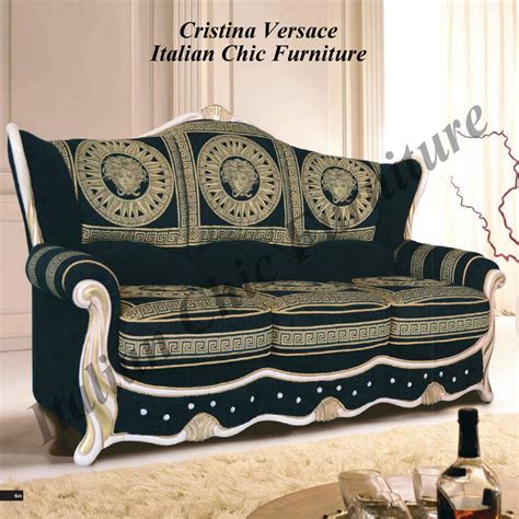 89 results for versace sofa. Cristina 3 Seater Versace Fabric Sofa