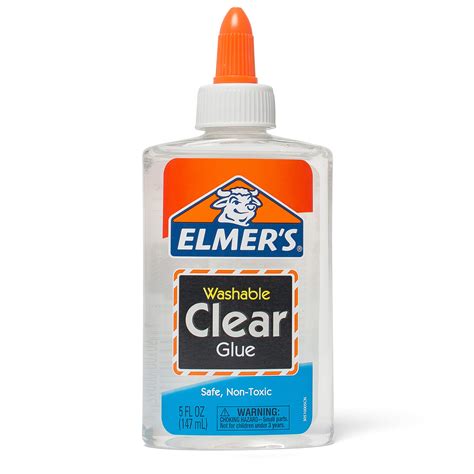 Elmers Liquid School Glue Clear Washable 5 Ounces 1 Count School Walls