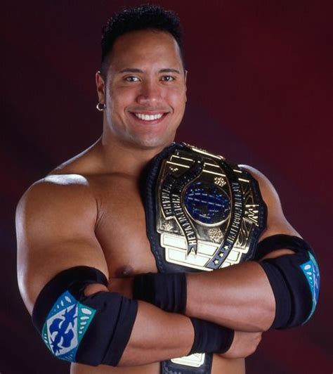 Wwf Intercontinental Champion Rocky Maivia The Rock Dwayne Johnson