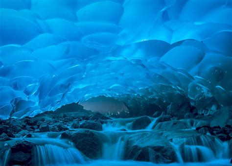 Mendenhall Ice Caves Where A Beautiful River Of Ice Greets You