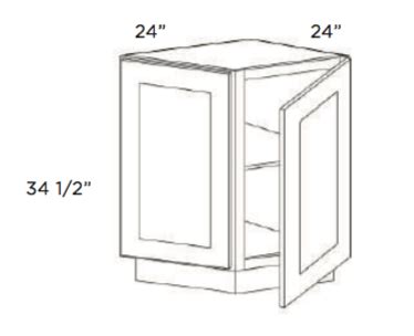 Designed to increase open space and finessed with a gleaming satin finish. Cubitac Dover Latte Base End Cabinet 24W X 34-1/2H X 24D ...