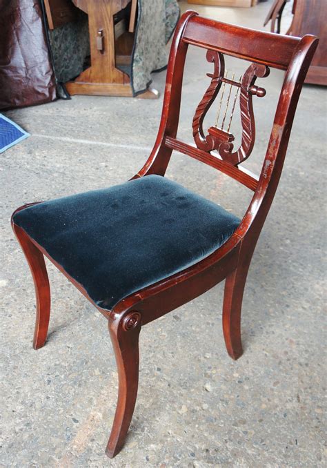 Antique Duncan Phyfe Style Chair With Harp Back Antiques Furniture