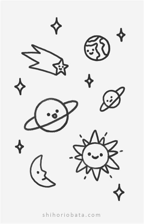 20 Easy Outer Space Drawing Ideas