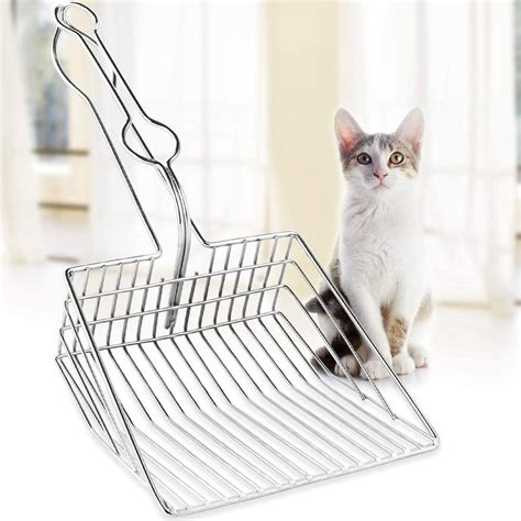 Jumbo Cat Litter Scoop Durable Metal Kitty Litter Scooper Sifter With