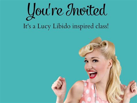 Lucy Libido Inspired Class Tickets Workshop Venue Halls Head