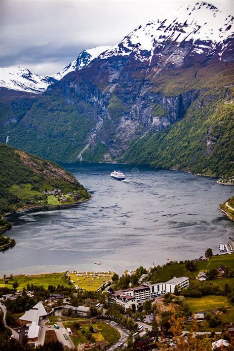 Geiranger Fjord Norway Stock Photo Image Of Calm 114966484