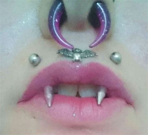 Vampire Piercing Piercings Unique Piercings Nose Ring