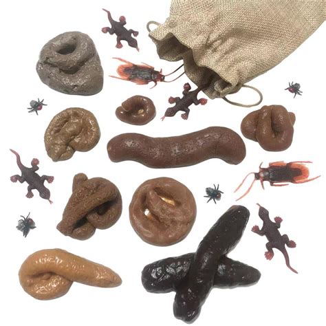 Peitten Fake Dog Poop Toys Realistic Fake Turd Artificial Dog Poop Toys