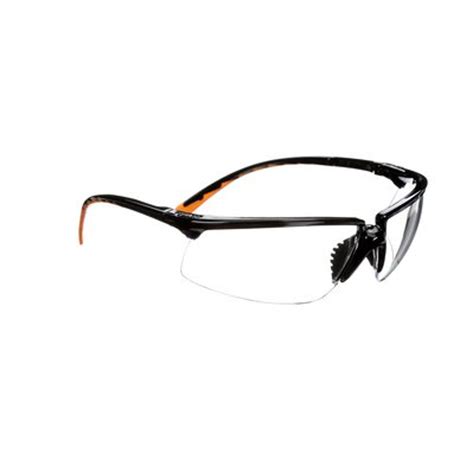 3m clear anti fog safety glasses black frame w orange accents tremtech electrical systems
