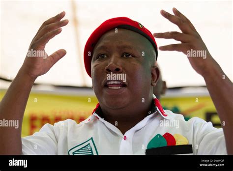 Leader Of The Economic Freedom Fighters Julius Malema Speaks To The