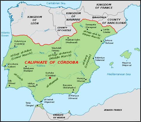 The Iberian Peninsula C 1000 Ce Illustration World History