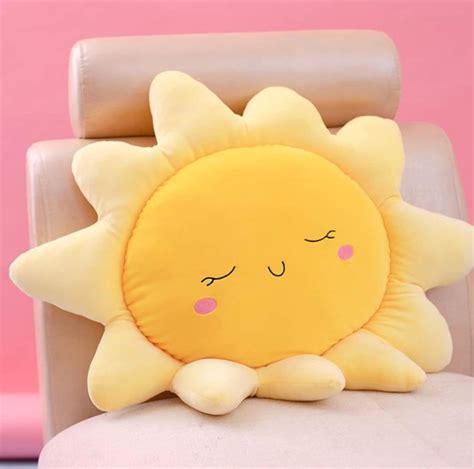 Cute Sun Cloud Plush Pillow Stuffed Soft Creative Plush Sun Etsy