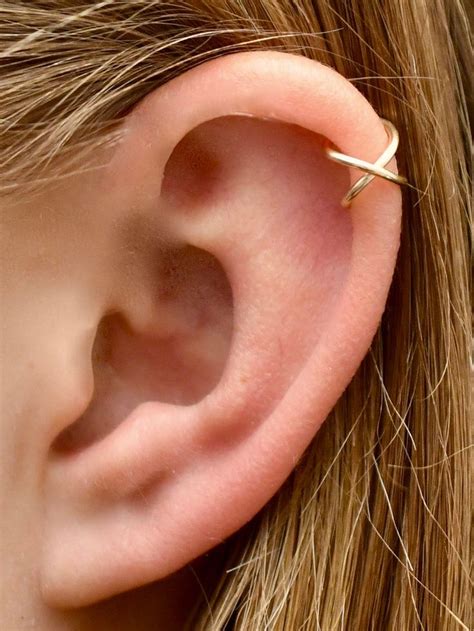 Criss Cross Ear Cuff Helix Ear Cuff Ear Cuffs Helix Etsy Ear Cuff Ear Jewelry Unique Ear