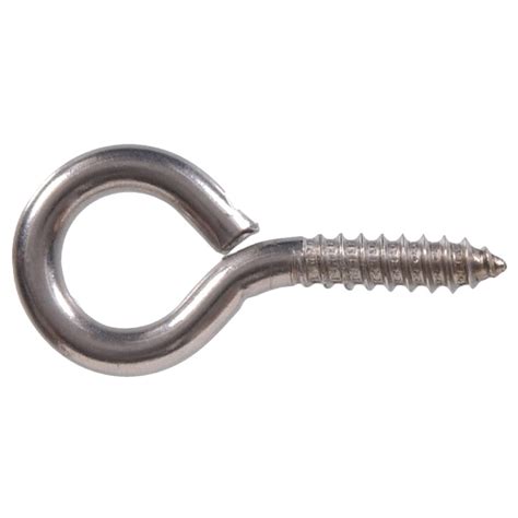 The Hillman Group 2 Pack Stainless Steel Screw Eye Hooks At