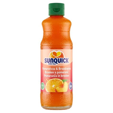 Sunquick Koncentrat napoju pomarańcza & brzoskwinia 580 ml - Zakupy ...