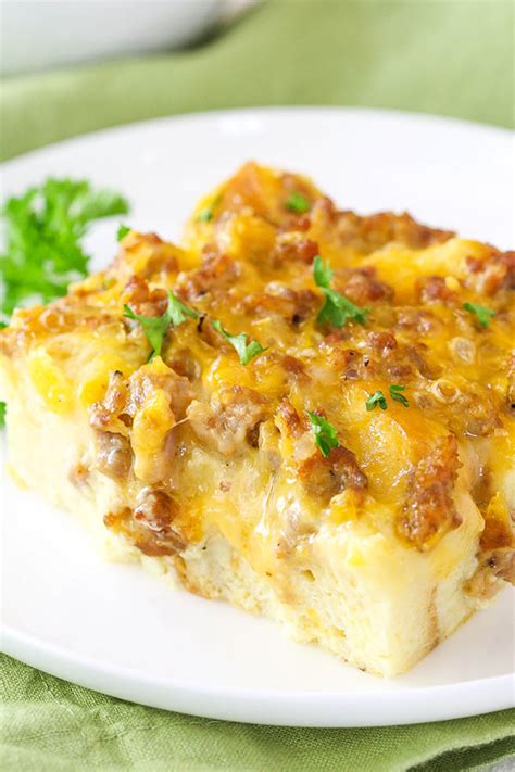 Overnight Sausage And Egg Breakfast Casserole For The