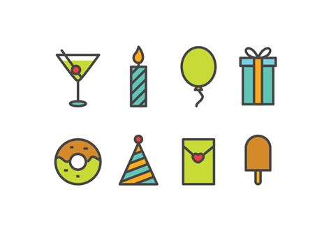 Party Icon Set 156486 Vector Art At Vecteezy