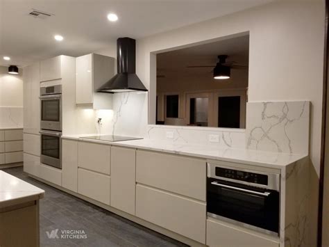 This design by lindsay grote of the the design couple made with semihandmade fronts.adam larkey. Project Stratford - Kitchen