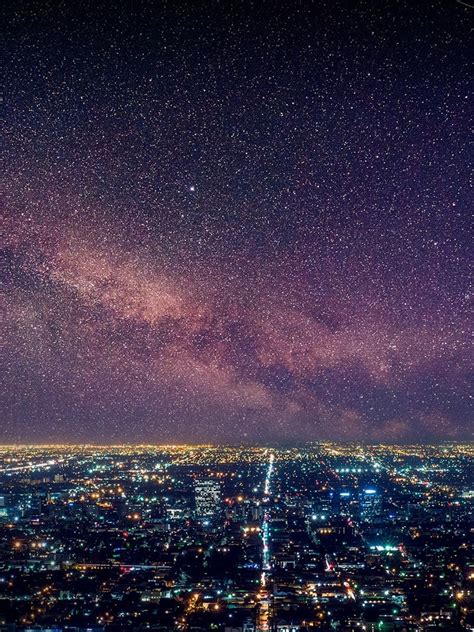 1668x2224 Los Angeles Starry Night 1668x2224 Resolution Wallpaper Hd