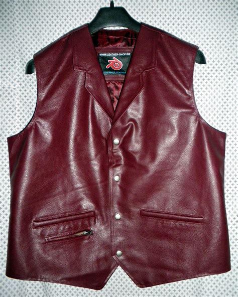 Mens Leather Vest Western Style Mlv86 8 Colors Available