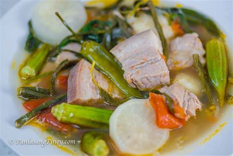Sinigang Na Baboy Ingredients Baboy Dulce