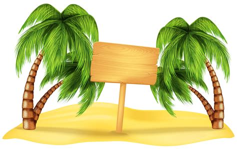 Transparent Beach Palm Decoration PNG Clipart | Decoration png, Palm decorations, Beach party ...