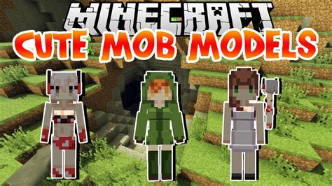 Cute Mob Models Mod Para Minecraft 1 7 10 Review Youtube Free Nude