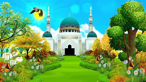 Background Animasi Bergerak No Copyright Masjid Islamic Background