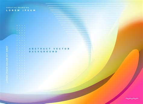 Abstract Poster Design Background In Colorful Style Download Free