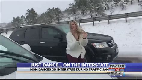 Mom Dancing In A Traffic Jam Embarrasses Son YouTube