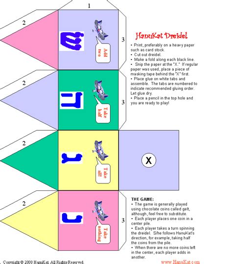 Dreidel Game Rules Printable How Tos Wiki 88 How To